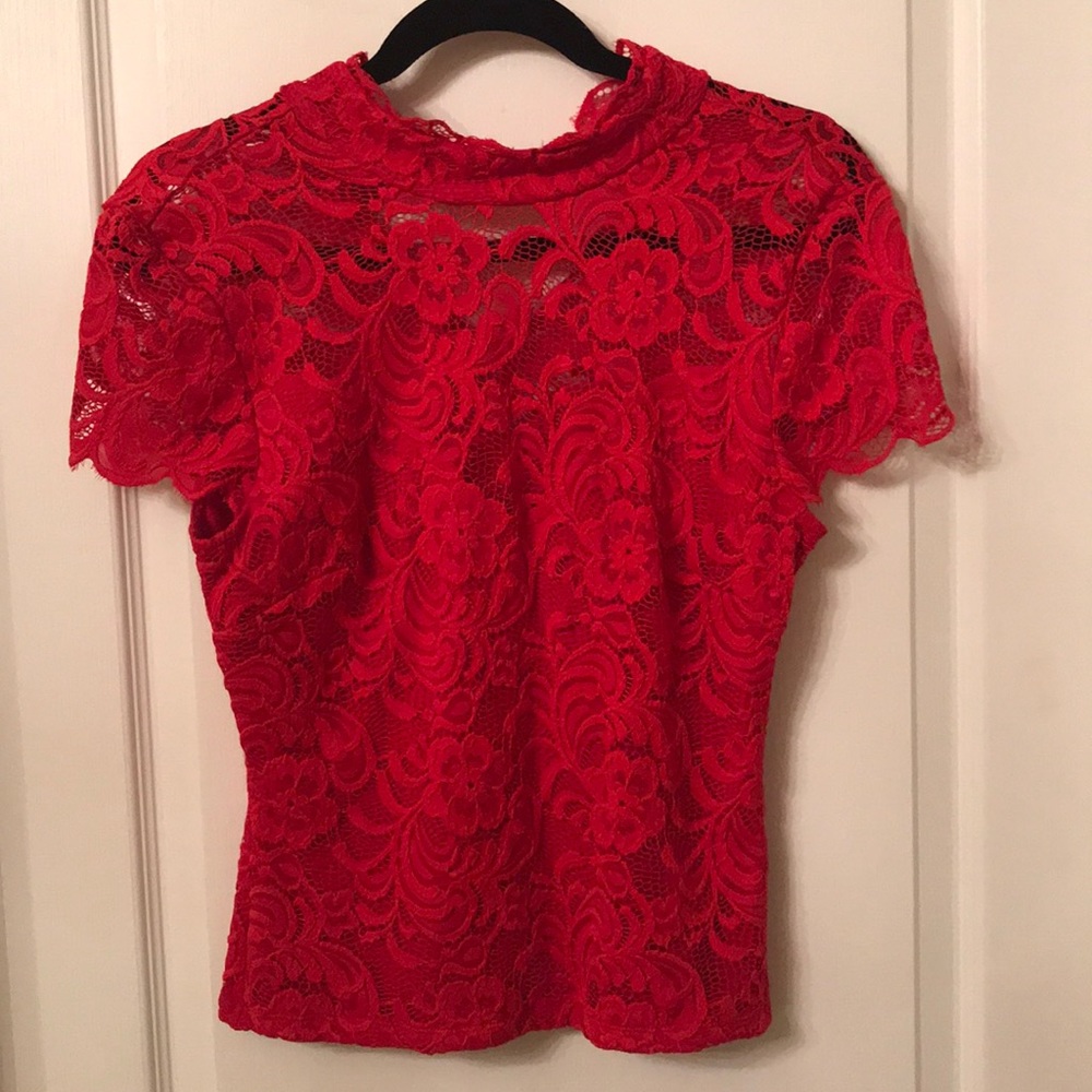Bebe lace blouse size M